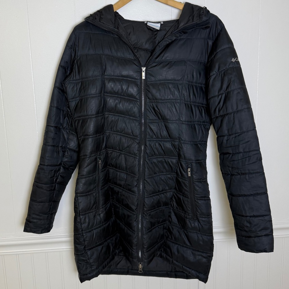 Columbia Women’s Long Hooded Puffer Jacket (Size Medium)